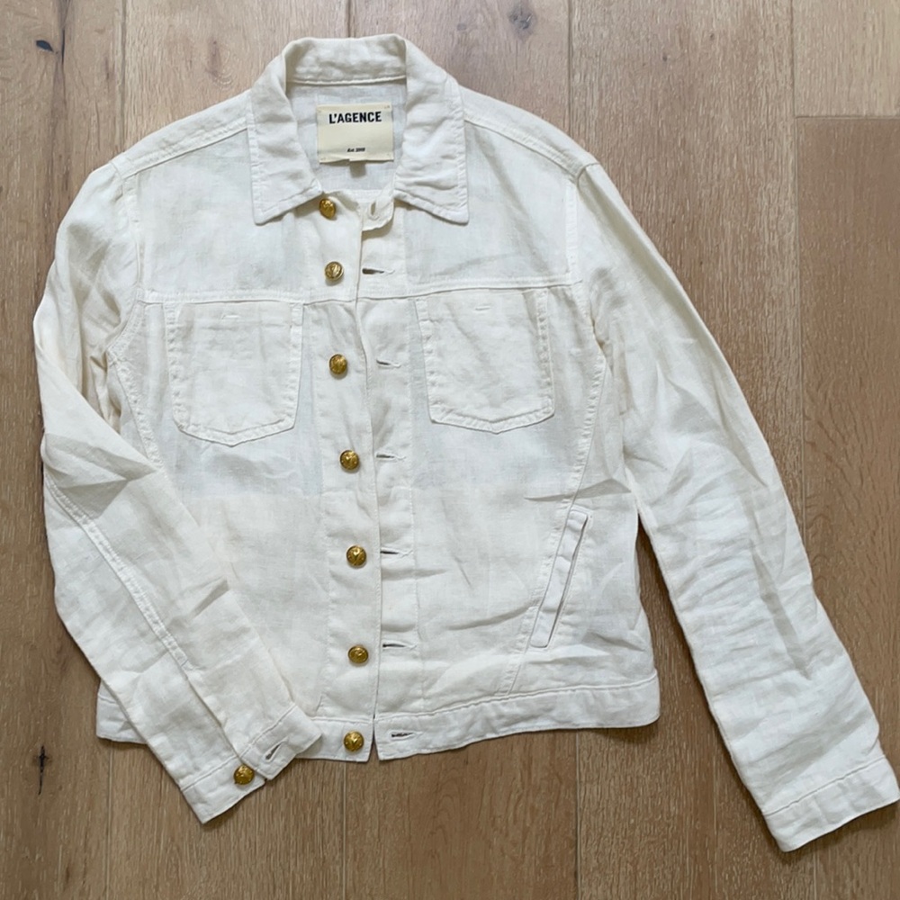 L’AGENCE Celine linen jacket